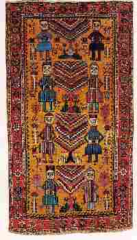 Antique Ghashghai carpet